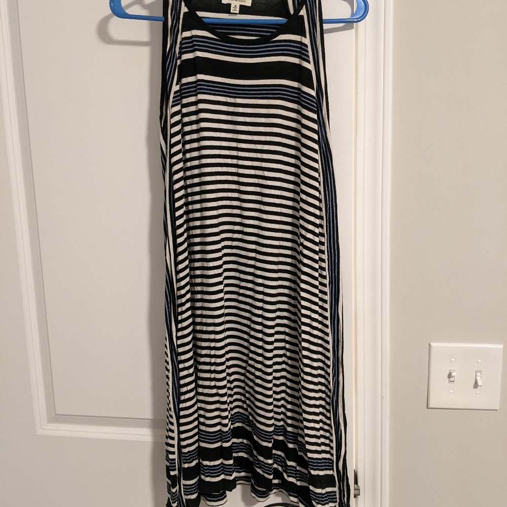 Navy striped sundress